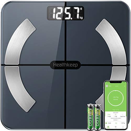 Bilancia Pesapersone Digitale Bilancia Pesapersone Impedenziometrica  Intelligente Bluetooth Bilancia Pesa Persona Misura Peso Corporeo, Massa  Grassa, BMI, Massa Muscolare, Massa Ossea, Proteine, 180kg - Healthkeep -  Casa e Cucina | IBS