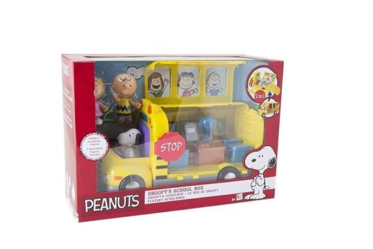 Peanuts. Playset Scuolabus Con 5 Figure