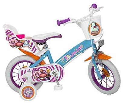 Toimsa Bicicletta 12" Modello Sweet Fantasy 3-5 Anni, 12007, Multicolore