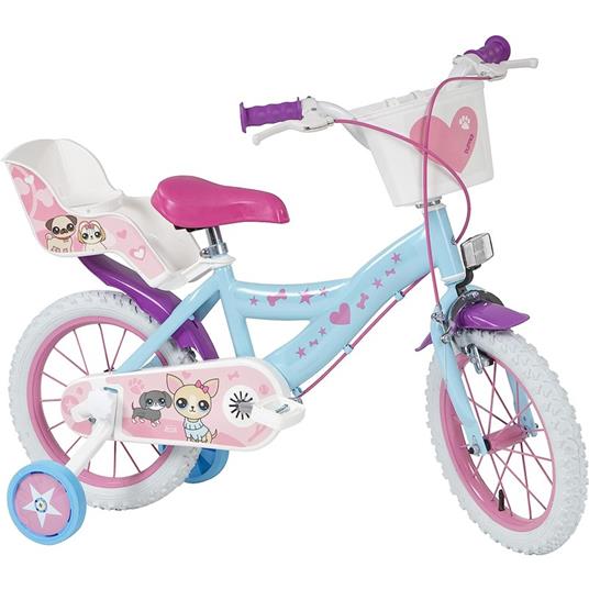 Bicicletta Per Bambini 14" Pets Con 2 Freni E Borraccia Toimsa 14213