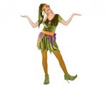 Costume Per Adulti Folletto Verde 4 Pezzi M/L