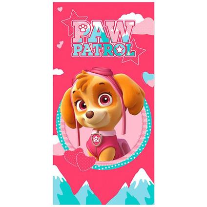 Asciugamano telo mare piscina Paw Patrol Skye 70 x 140 in microfibra