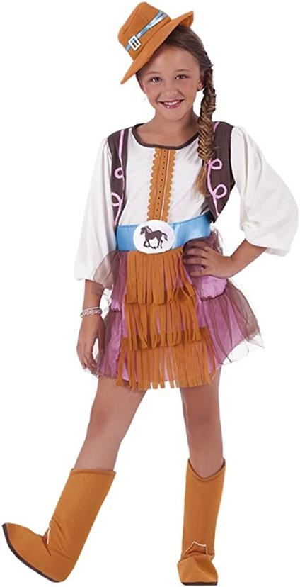 Rubies: Costume Cowgirl Wild West (Abito, Copristivali E Cappello Tg. M)