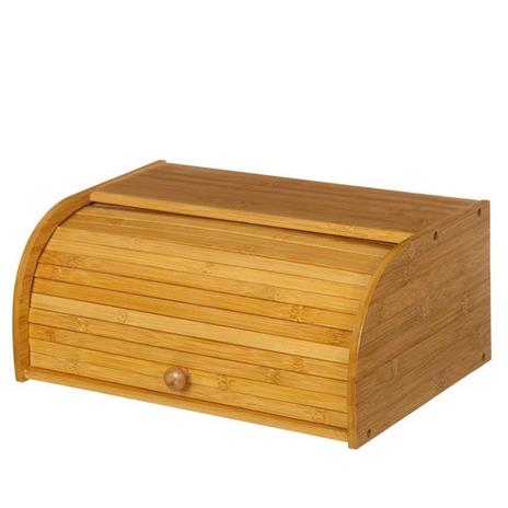 Portapane In Legno Di Bambu' Cucina Cassetto Porta Pane Con Apertura  Serrandina - ND - Idee regalo