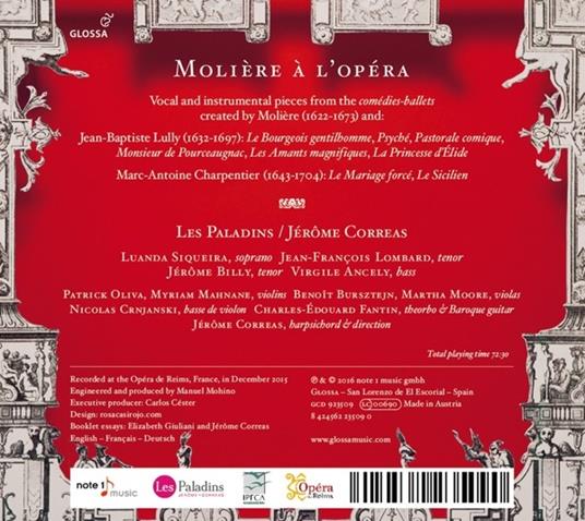 Moliere à l'Opera - CD Audio di Jean-Baptiste Lully - 2