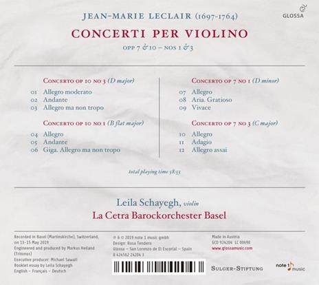 Concerti Per Violino - CD Audio di Jean-Marie Leclair - 2