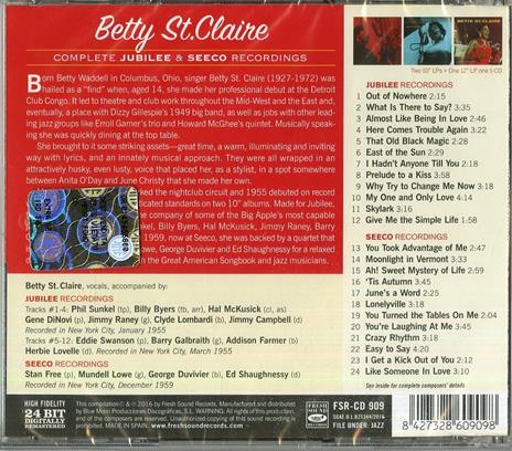 Complete Jubilee & Seeco Recordings - CD Audio di Bette St. Claire - 2