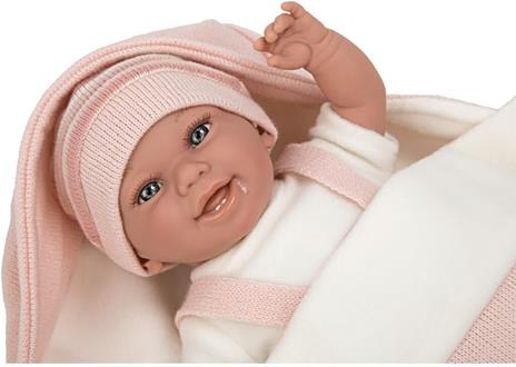 Arias Bambola Reborn Elegance Babyto Rosa con Sacco Nanna 35 cm 60750 - 4