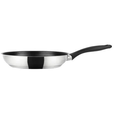 FAGOR Enara Padella Induzione 24 cm Acciaio Inox., Antiaderente senza PFOA  Vetroceramica Argento