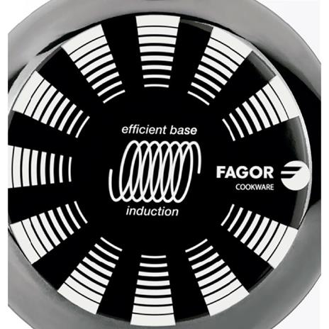 FAGOR Indutherm Padella Induzione 28 cm Acciaio Smaltato, Antiaderente  senza PFOA Vetroceramica Nero - FAGOR - Idee regalo