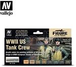 WWII US TANK CREW COLOR SET 70186 COLORI VALLEJO