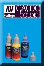 Vallejo Game Ink pittura acrilica, 17Â ml, colore: Nero Inky Blue