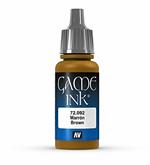 Vallejo Game Ink pittura acrilica, 17Â ml, colore: Nero Inky Brown