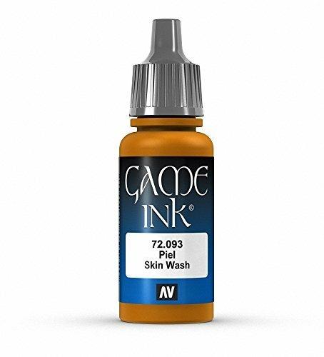 Vallejo Game Ink pittura acrilica, 17Â ml, colore: Nero Inky Skin Wash