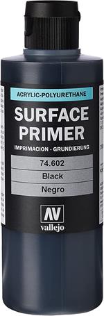 SURFACE PRIMER BLACK 200 ML 74602 COLORI VALLEJO