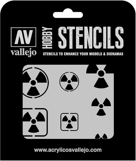 Stencil Stsf005 Radioactivity Signs