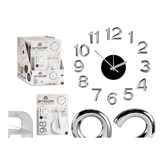 Orologio da Parete Adesivo Argentato ABS EVA (Ø 45 cm) - Gift Decor - Idee  regalo | IBS