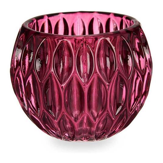 Portacandele Hexagoane Rosa Vetro (11 x 9 x 11 cm) - Gift Decor - Idee  regalo | IBS