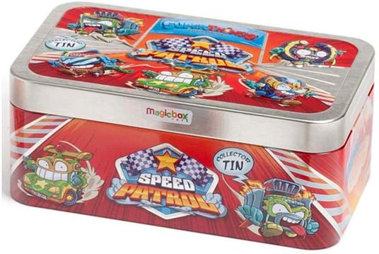 SuperThings 856 PSTSD48TIN2 EA STST31NT0115 S/Things S-Speed Patrol Tin - Scatola di latta, rosso