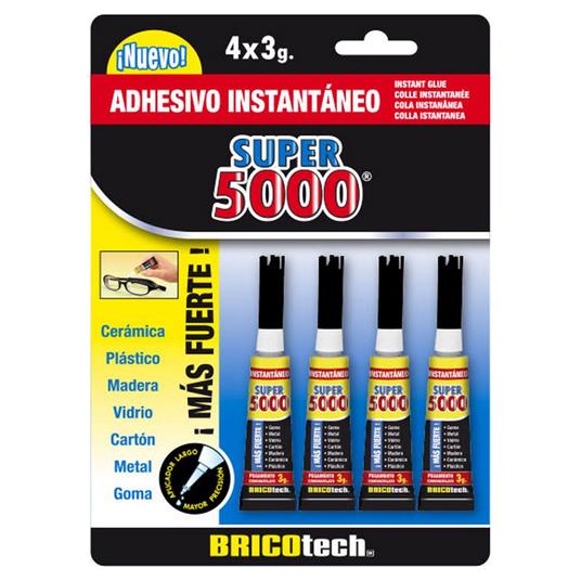 Adesivo Istantaneo Bricotech Super 5000 3 g 4 Unità