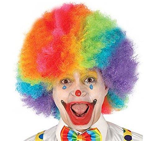 Parrucca da clown per bambini multicolore