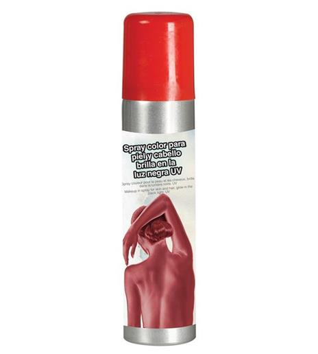 Trucco Spray Corpo E Capelli Rosso Body Painting 75 Ml