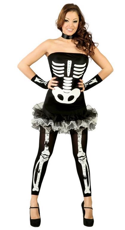 Vestito Sexy Skeleton M