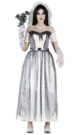 Vestito Sposa Cadavere Zombie Halloween