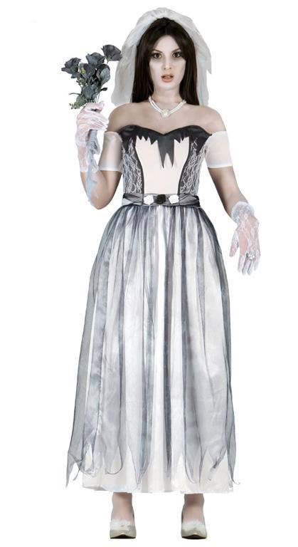 Vestito Sposa Cadavere Zombie Halloween