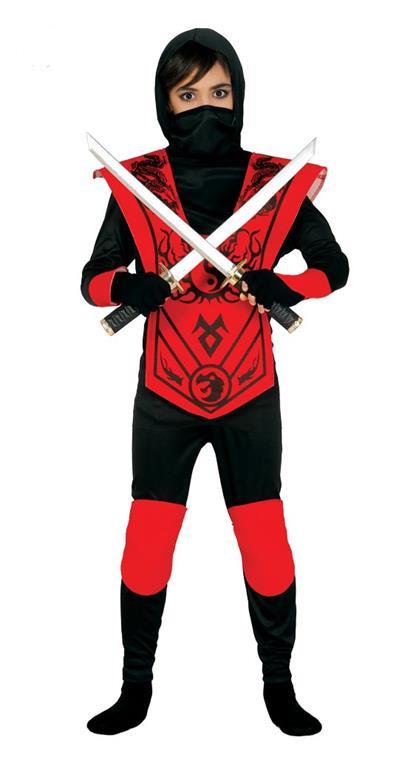 Vestito Red Ninja 7-9 Anni