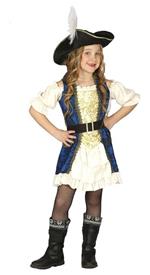 Vestito Capitana Pirata 5-6 Anni