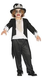 Vestito Costume Sposo Cadevere Zombie 5-6 Anni