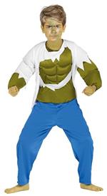 Vestito Hulk Supereroe Mostro Alieno 7-9 Anni