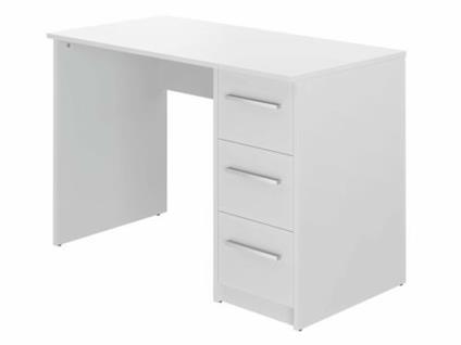 Movian, scrivania con 3 cassetti in stile moderno, modello Idro, 56 x 110 x  73,5 cm, colore bianco - Movian - Idee regalo | IBS