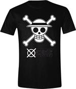 One Piece: Skull Black & White Logo (T-Shirt Unisex Tg. S)