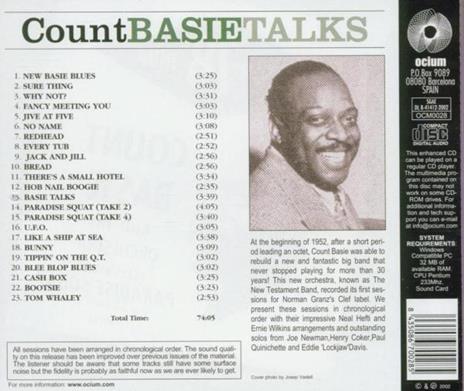Basie Talks - CD Audio di Count Basie - 2