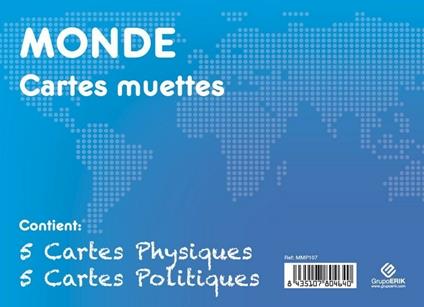 France Politique Physique Set 10 Cartine Geografiche