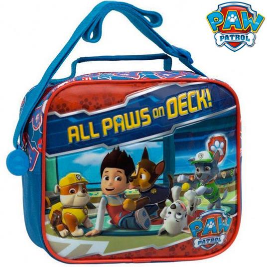 Cestino Tracolla Paw Patrol Portamerenda Guscio Morbido Bambini Viaggi Scuola