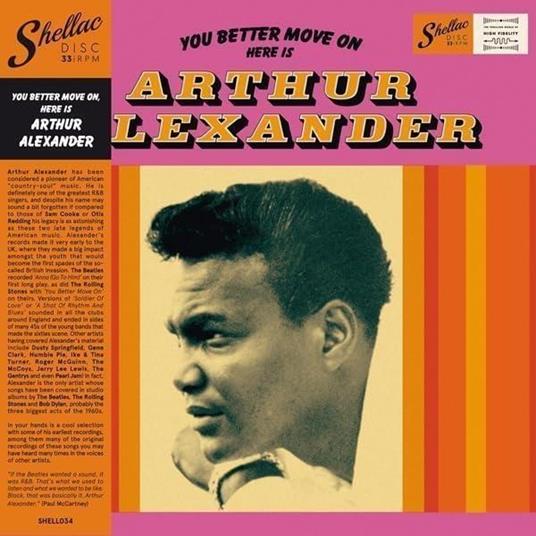 You Better Move On Here Is... - Vinile LP di Arthur Alexander