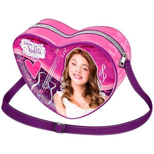 Disney Violetta Heart Bag Cuore Guitar Borsa Tracolla Nuova - 2