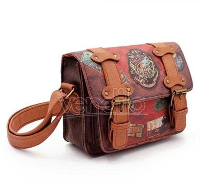 Harry Potter Railway Borsa a Tracolla Satchel, Marrone Karactermania