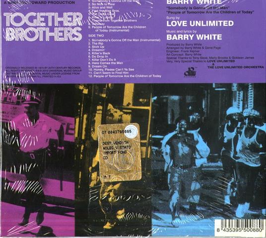 Together Brothers - CD Audio di Barry White - 2