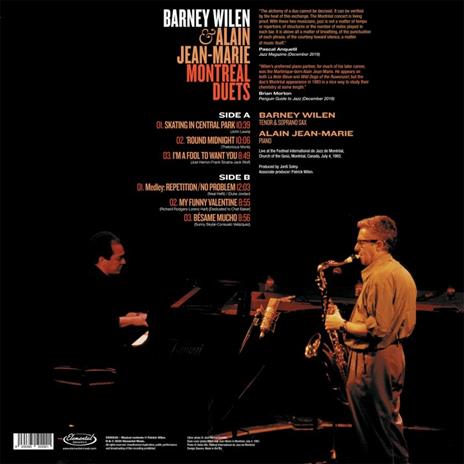 Montreal Duets (180 gr.) - Vinile LP di Barney Wilen - 2