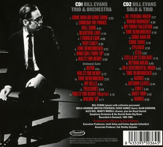 Treasures. Solo, Trio & Orchestra Recordings From Denmark - CD Audio di Bill Evans - 2