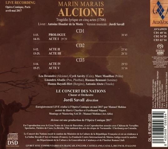 Alcione - SuperAudio CD di Marin Marais,Jordi Savall - 2