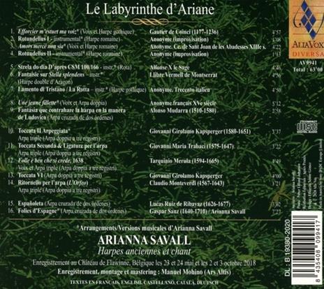 Le Labyrinthe d'Ariane - CD Audio di Arianna Savall - 2