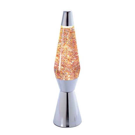 Lampada Lava Lamp Bullet Rosa Glitter Liquido Trasparente H40Cm - Fisura -  Idee regalo | IBS