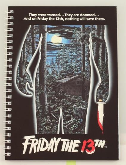Friday The 13Th Movie Poster Spiral Notebook