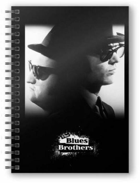 The Blues Brothers B&W Spiral Notebook