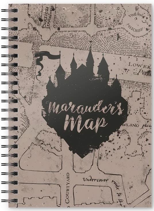Harry Potter Agenda Taccuino a Spirale Mappa Del Malandrino Sd Toys - 2
